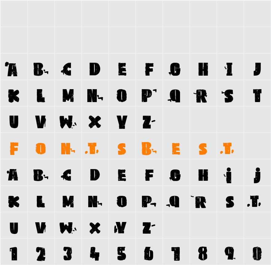 PKco Character Map