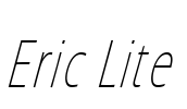 Eric Lite Font Image