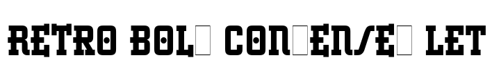 Retro Bold Condensed LET