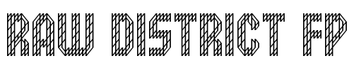 Raw District FP Font Image