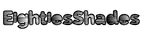 EightiesShades Font Image