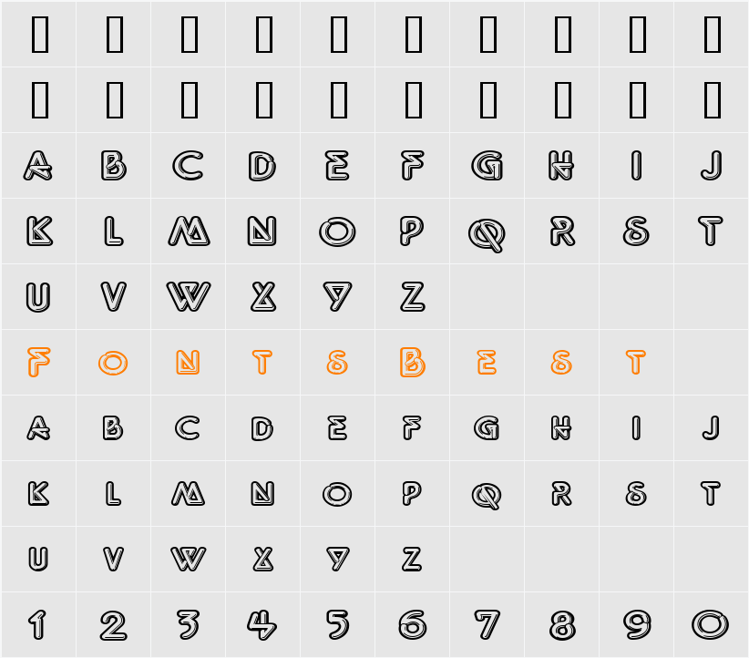 Neonz-Extended Character Map