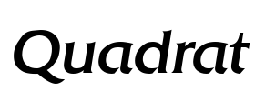 Quadrat Font Image