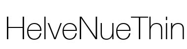 HelveNueThin