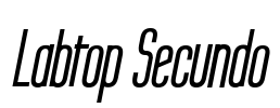 Labtop Secundo Font Image
