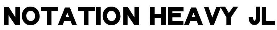 Notation Heavy JL Font Image