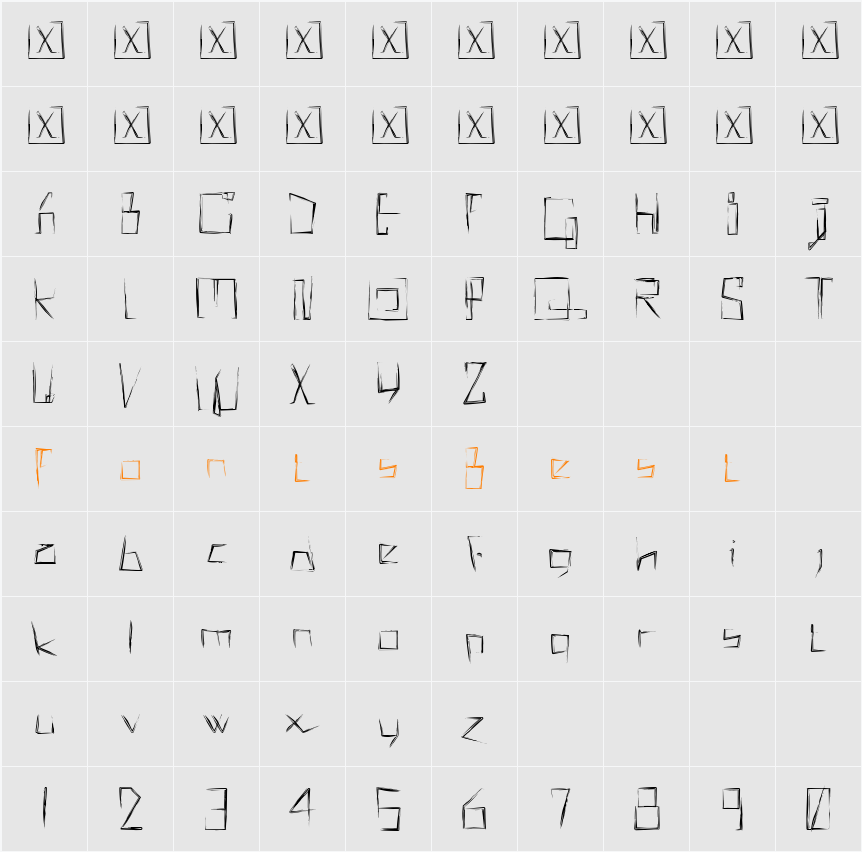 !MISQOT Character Map