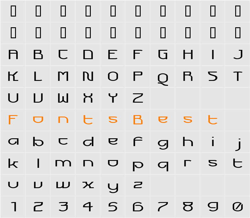 Futurex Voyager Character Map