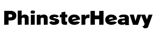 PhinsterHeavy Font Image
