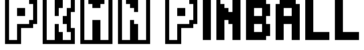 PKMN Pinball Font Image