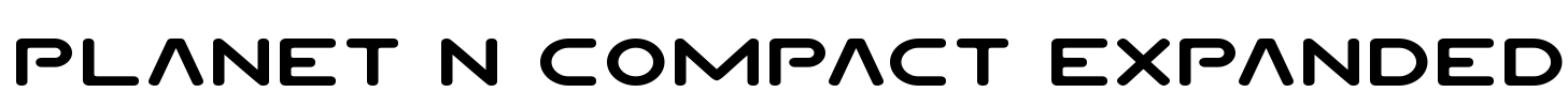 Planet N Compact Expanded Font Image