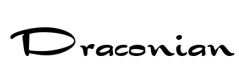 Draconian Font Image