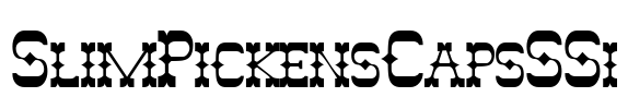 SlimPickensCapsSSi Font Image