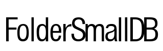 FolderSmallDB Font Image