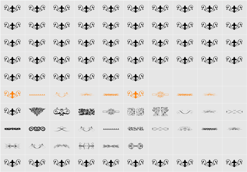 Vintage Decorative Signs 20 Character Map