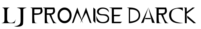 LJ Promise Darck Font Image