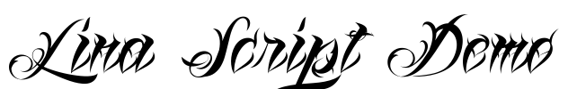 Lina Script Demo Font Image