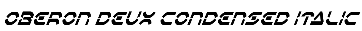 Oberon Deux Condensed Italic