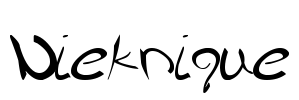 Nieknique Font Image