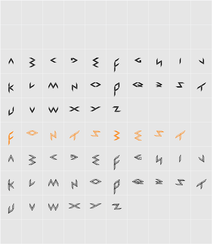 EXPORT import Character Map