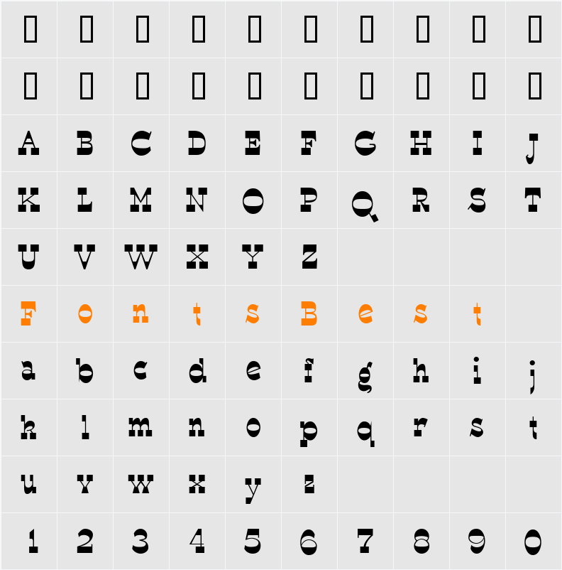 WyomingSpaghetti Character Map