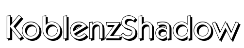 KoblenzShadow Font Image