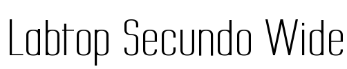 Labtop Secundo Wide Font Image