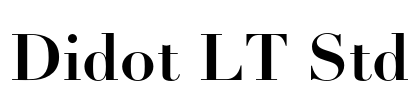 Didot LT Std Font Image