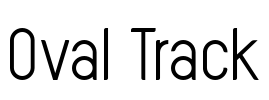 Oval Track Font Image