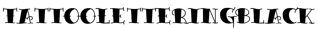 TattooLetteringBlack Font Image