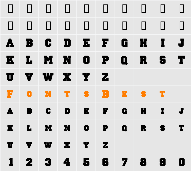 PrincessDB Character Map