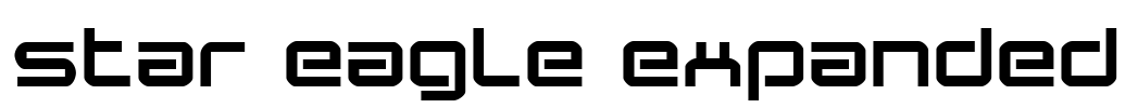 Star Eagle Expanded Font Image