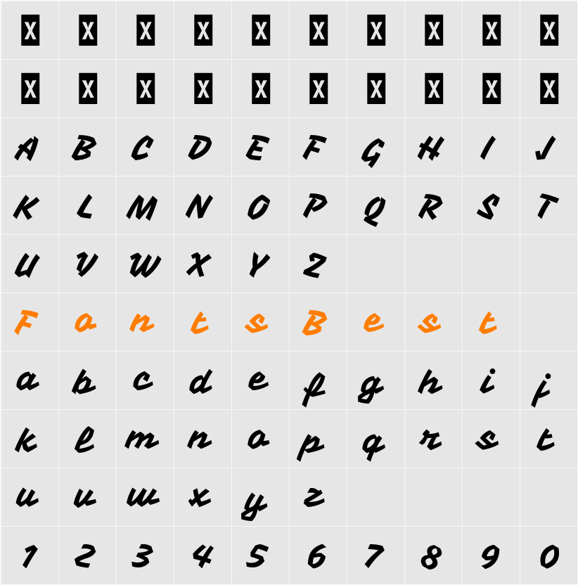 Vampiro One Character Map