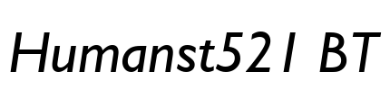 Humanst521 BT