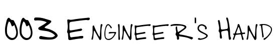 003 Engineer's Hand