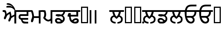 PunjabiAmritsarSSK Font Image