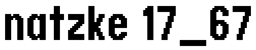 natzke 17_67 Font Image