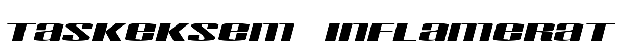 Taskeksem inflamerat Font Image