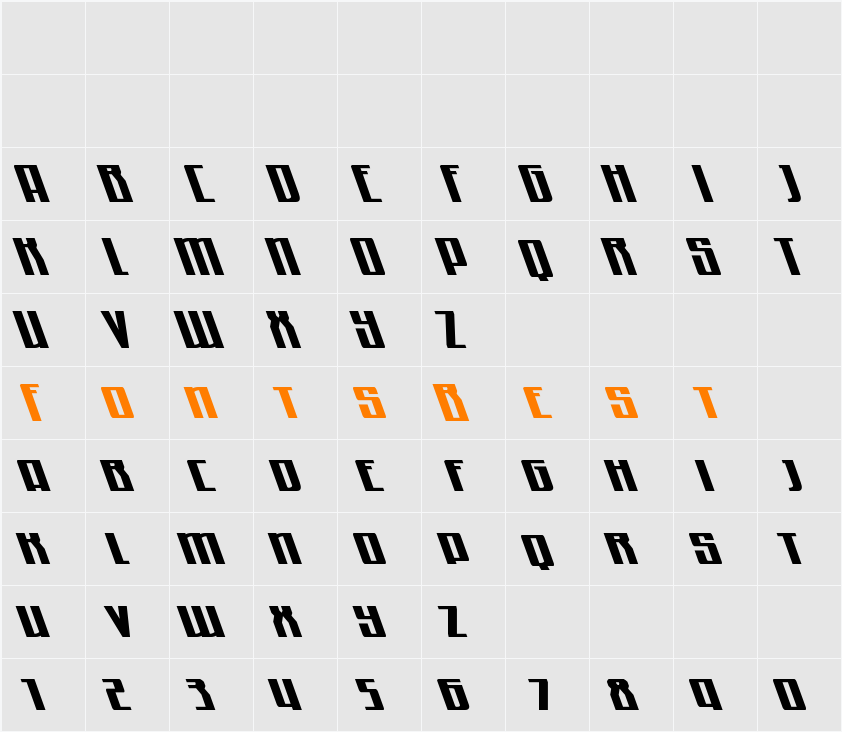 Quantum of Malice Leftalic Character Map