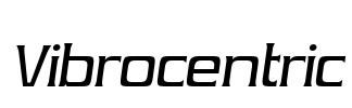 Vibrocentric Font Image