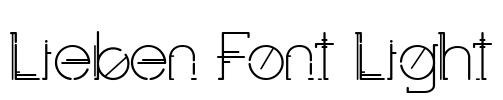 Lieben Font Light Font Image