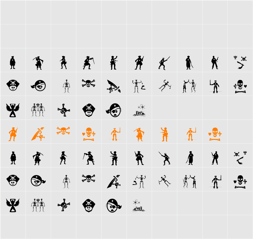 PiratesThree Character Map