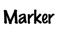 Marker Font Image