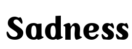 Sadness Font Image