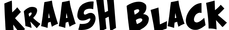 Kraash Black Font Image