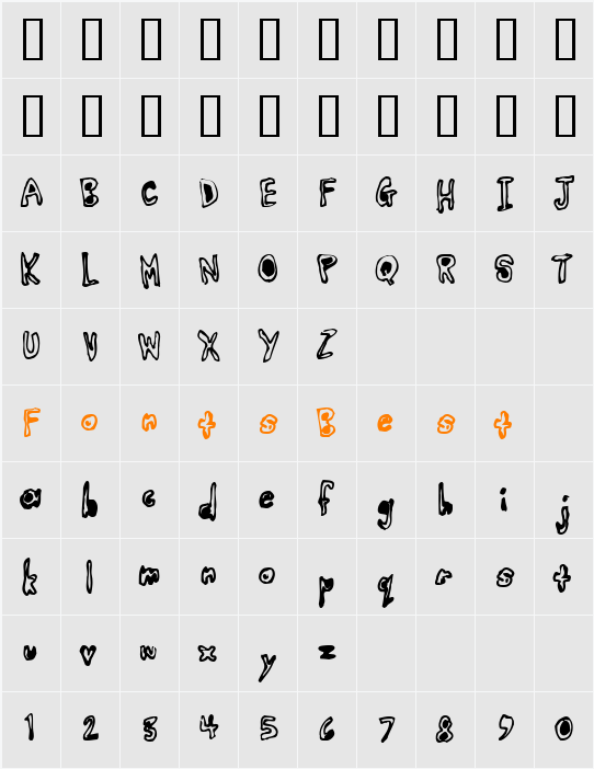 Earwax Character Map