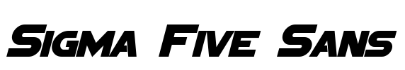 Sigma Five Sans