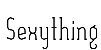 Sexything Font Image