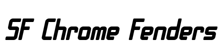 SF Chrome Fenders Font Image