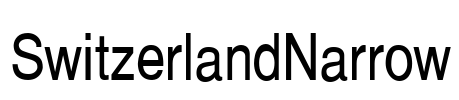 SwitzerlandNarrow Font Image